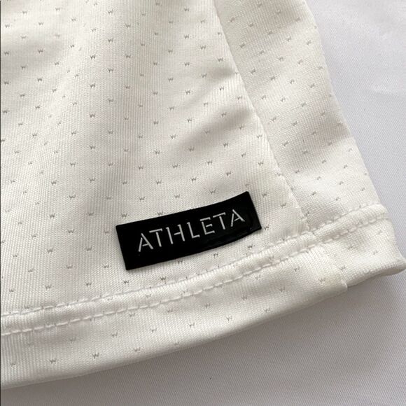 Athleta Cream Floral Athletic Skort Built in Shorts Size Small - Picture 7 of 11